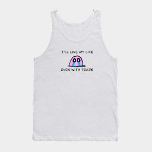Pink Ghost Cry Tank Top